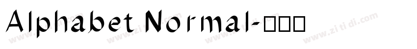 Alphabet Normal字体转换